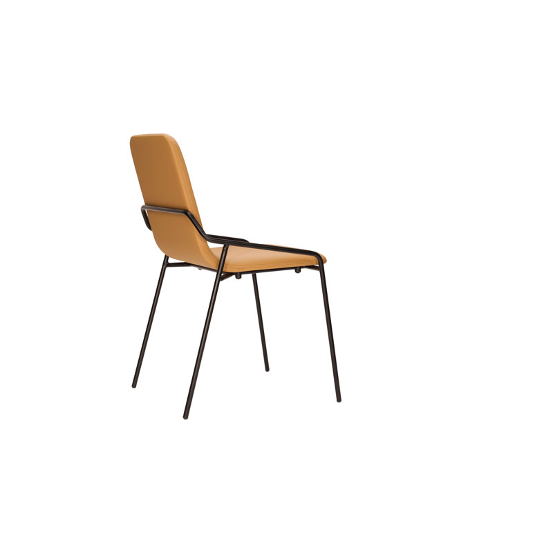 Chaise d'appoint Dupont, Chameau, Noir