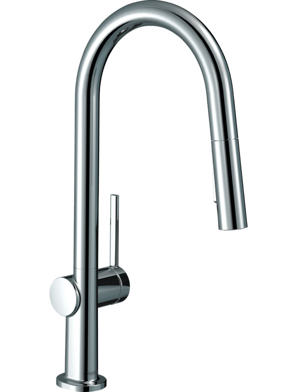 Robinet de cuisine hansgrohe Talis N HighArc, à 2 jets rétractables de style A avec sBox, 1,75 gal / min, Chrome
