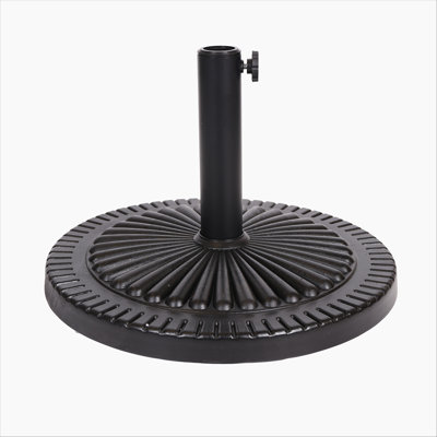 Base de parasol polyvalente en résine pour le plaisir et la stabilité en plein air