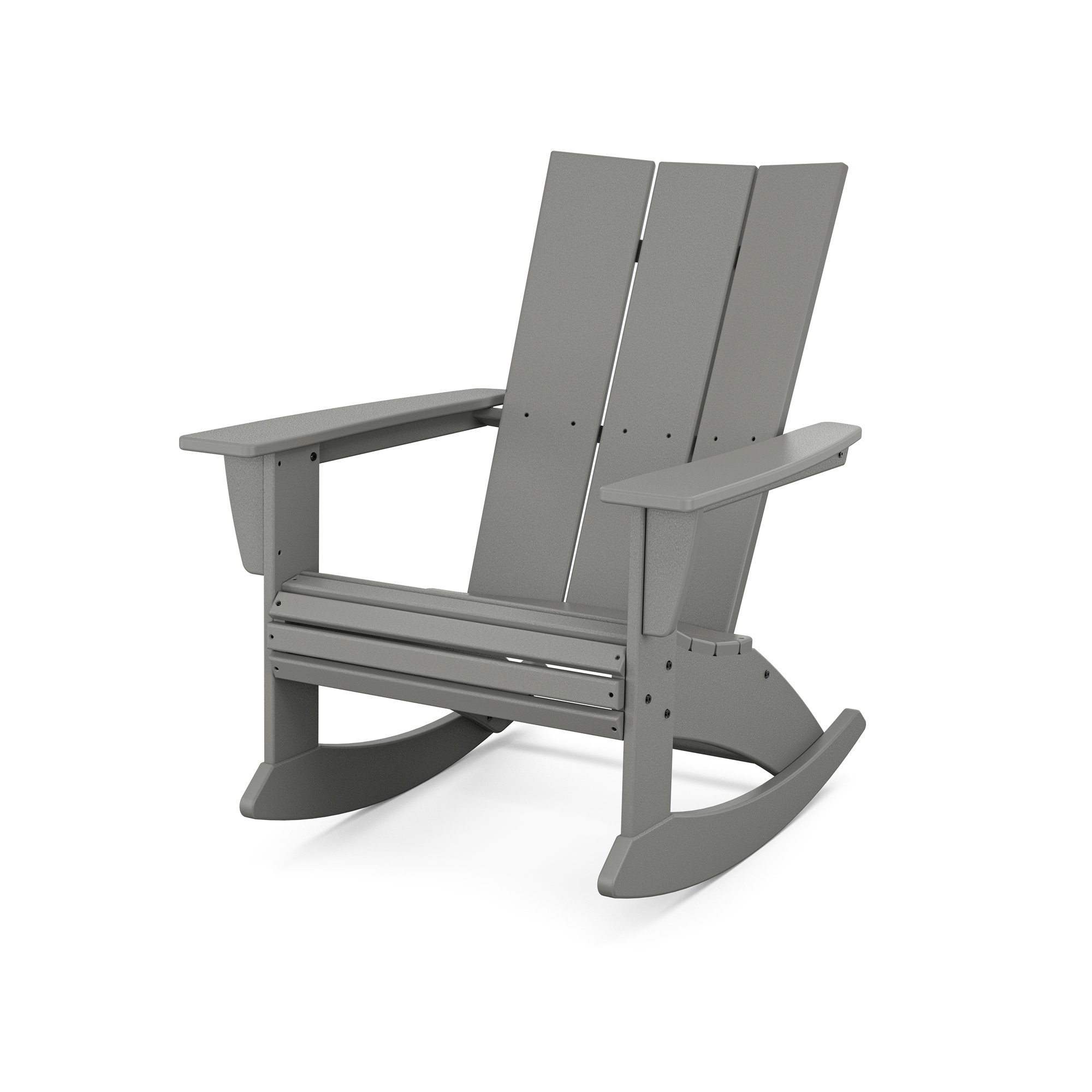 POLYWOOD Outdoor Rocking Polywood Chair, Slate Gray