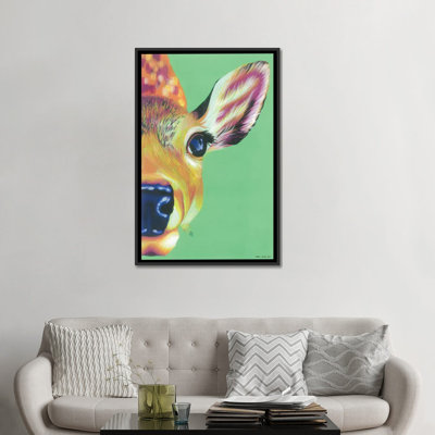 «Hello Deer», impression sur toile tendue