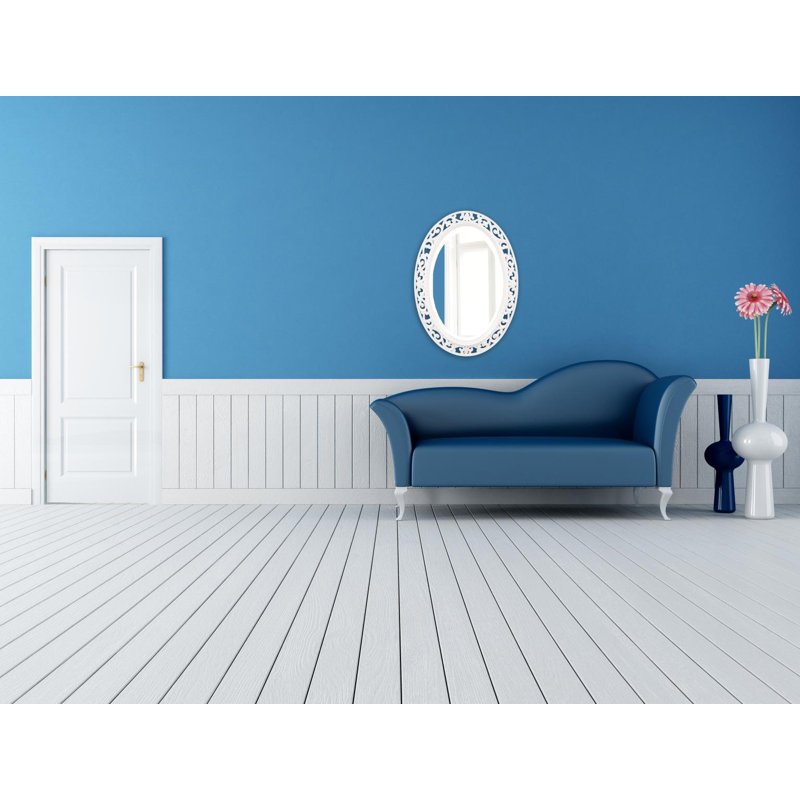 Miroir d'appoint Hillpoint, Blanc lustré
