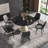 Modern Round White Pedestal Dining Table-484872848-484872849