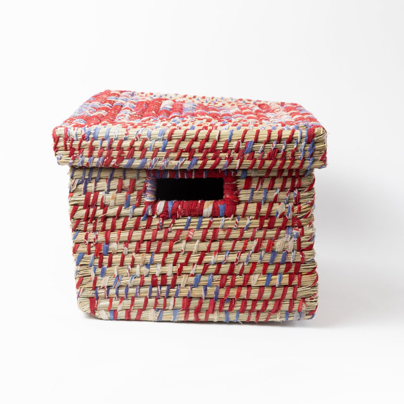 Panier de rangement avec couvercle Sari 10,5H