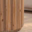 Ensemble de 2 tables basses rondes gigognes, tables d'appoint en bois avec sommier à lattes verticales, tables d'appoint rustiques pour le salon-760974239-760974238