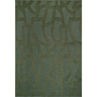 Tapis vert en polyester Teagan