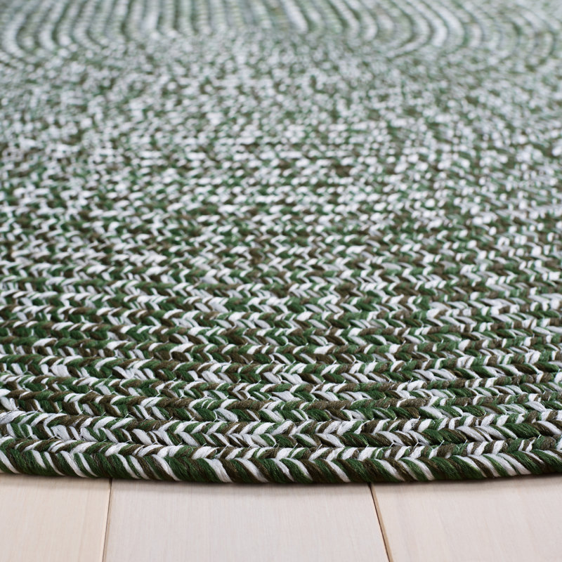 Braided 260 Hand Woven Performance Machine Washable No Pattern Rug, Oval 5' x 8'
