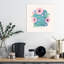 Spring Blooms I Abstract Contemporary Flower Landscape Wall Art Print by Gia Graham - 1 Piece Wrapped Canvas Wall Art-1127259477