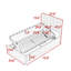 Lit simple à rangement hydraulique avec tête de lit réglable-723771343