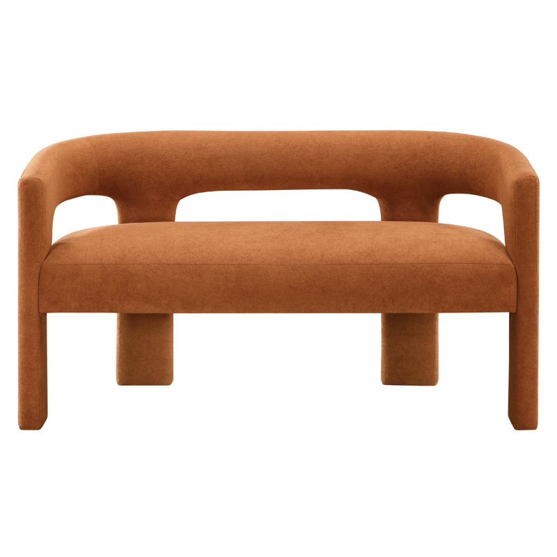 Sable Organic Modern Upholstered Bench , Orange