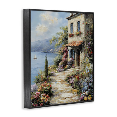 «Seaside Cottage Architecture», estampe numérique, design par Franklyn Gregory
