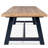 94" Morones Reclaimed Teak & Aluminum Indoor Outdoor Dining Table Set With 94" Bench And Two Rope Teak Armchairs-894808528