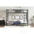 Twin XL Over Twin XL Metal Bunk Bed With Twin Size Trundle, Black-890424701