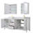 Daria 80'' Double Bathroom Vanity with Marble Top-97902713-97902718