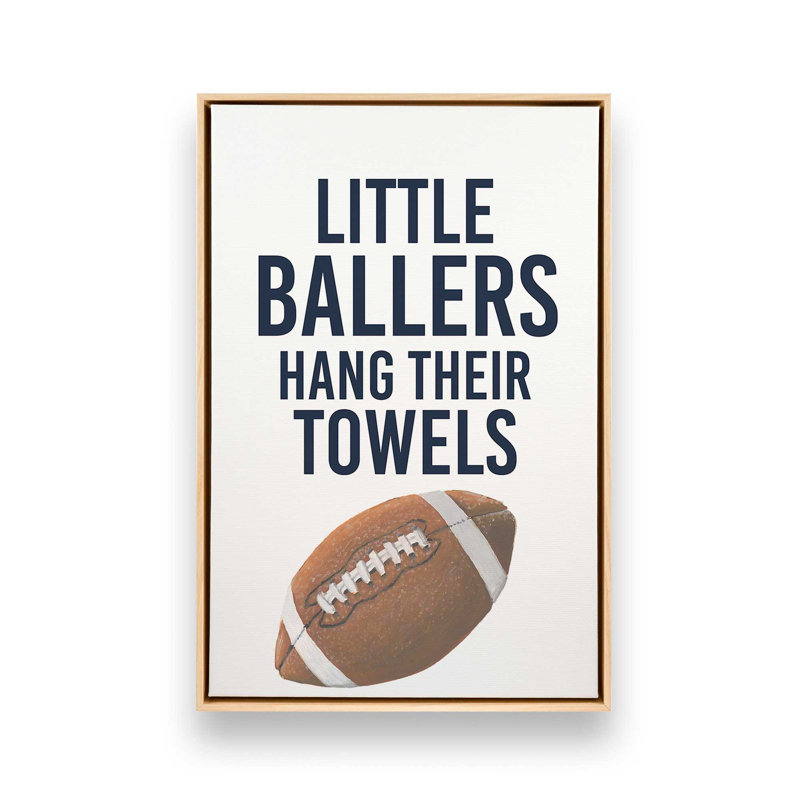 Les petites balleuses accrochent leurs serviettes, H 48,75 po x l 32,75 po, Cadre flottant, Érable américain