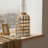 Metal and Wood Bird Cage Lantern Candle Holder, Rustic Birdcage Lantern Decor
