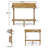 Bushnell Rectangular Outdoor Bar Table , 48'' in. W 16.5'' in. D-950306352