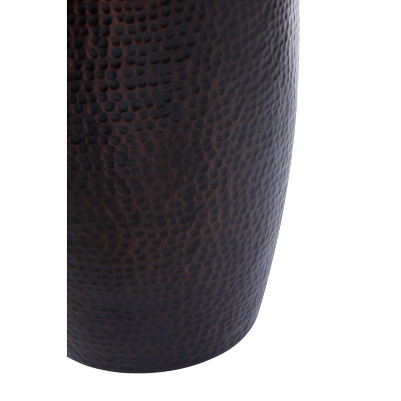 Strout Stainless Steel Open Waste Bin - 8L, Black