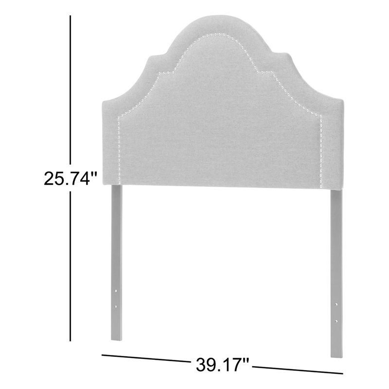 Michelly Upholstered Headboard, Dark Gray