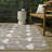 Cindia Casual Coastal Flamingos Two-Tone Beige/White Indoor/Outdoor Rug-69123081