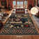 Rustic Southwestern Animal Print Washable Area Rug