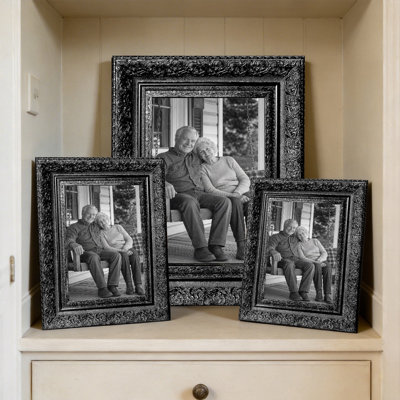 11" x 14" Black 3 PCS Sophisticated Picture Frame for Graduation Photo Display