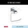 Ara Wall Mount Open Square Toilet Paper Holder Bath Hardware Accessory in Polished Chrome