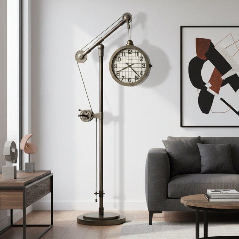 Pulley Time Floor Clock