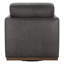  Fauteuil pivotant rembourré en cuir véritable Bobbi-117798967