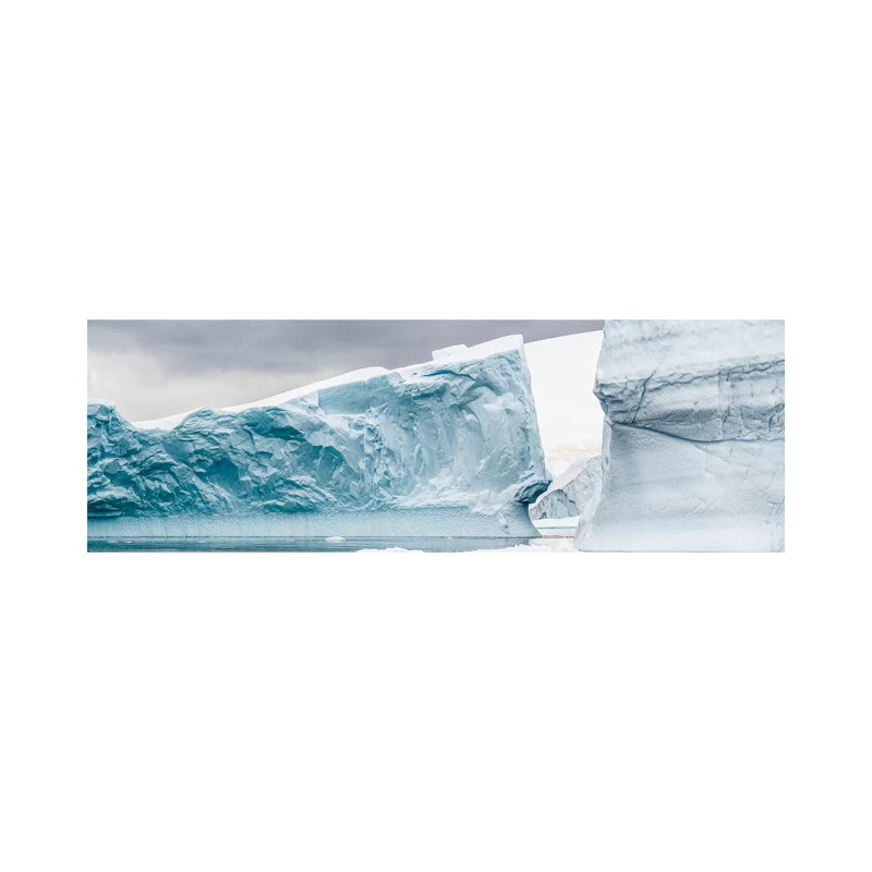 Glacier In The Southern Ocean, Antarctic Peninsula, Antarctica - Wrapped Canvas Panoramic Print