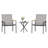 Happel Square 3 Piece Bistro Set-557749970