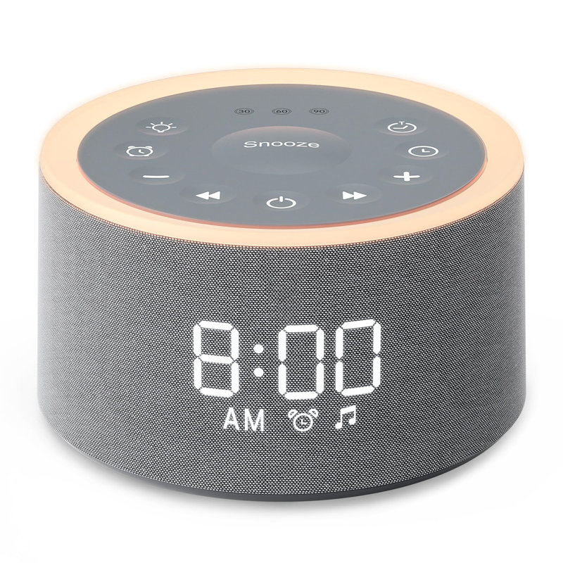 Digital ABS Electric Tabletop Clock Grey