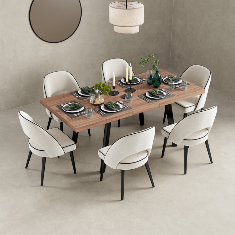 Desta 6 - Person Dining Set, White
