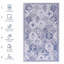Tapis bleu lavable-308804008