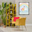 «Summer Beach Flamingo», art mural encadré par Stellar Design Studio-1125582012-1125582009