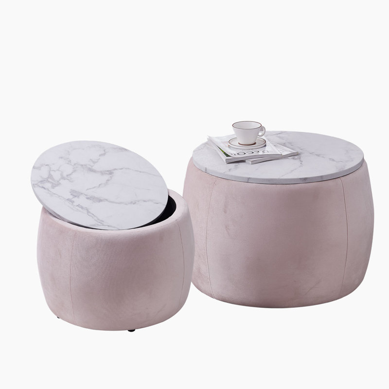 Tables d'appoint Shiloe, Rose