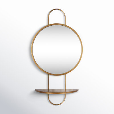 Beauregard Metal Round Mirror