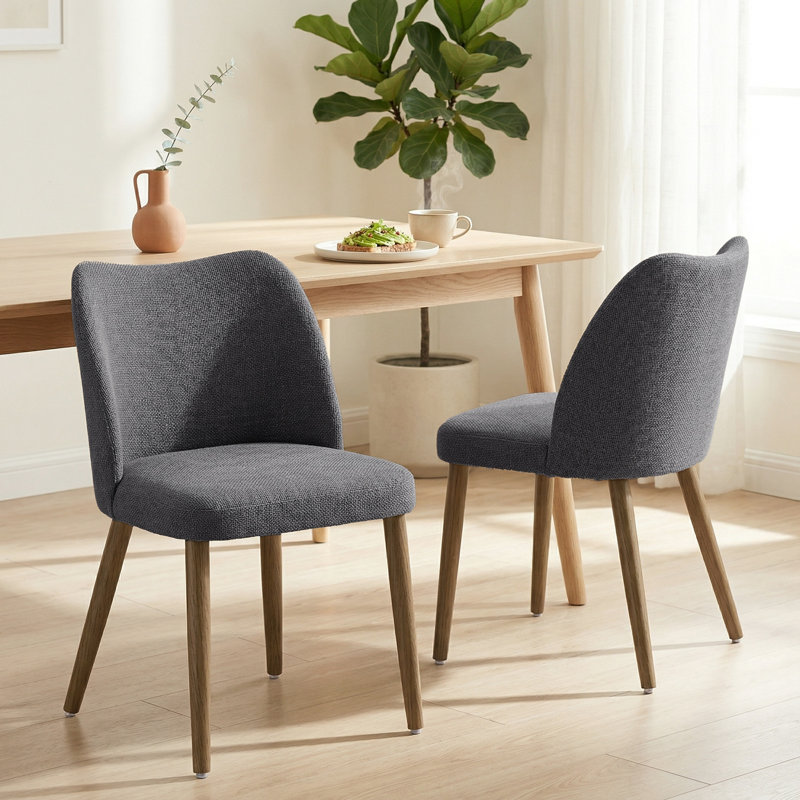 Solid Wood Side Chair, Grey, Grey