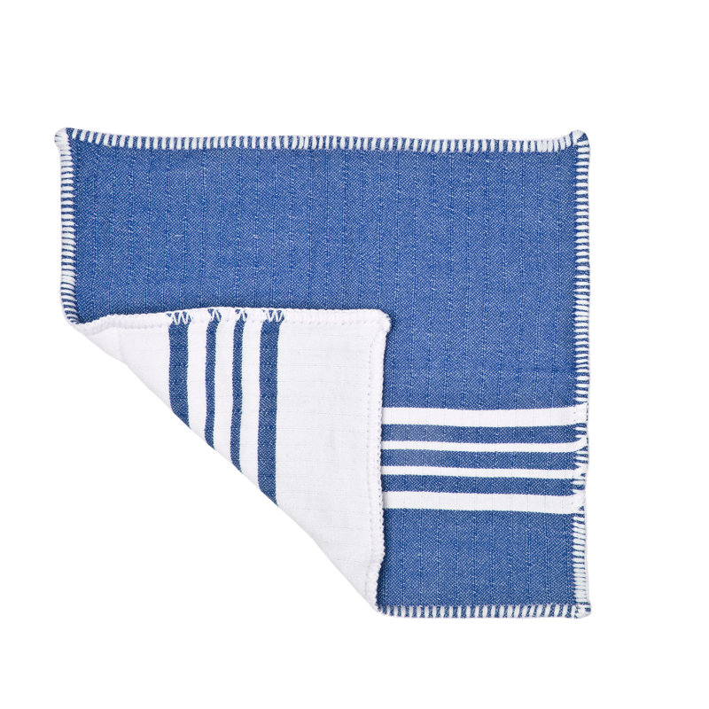 Housse de coussin en coton , 16 po x 1 po, Bleu