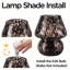 Modern Mushroom Black Glass Table Lamp