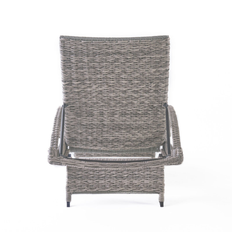 Chaise longue d'extérieur, Brun