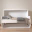 Lit simple extra-long blanc