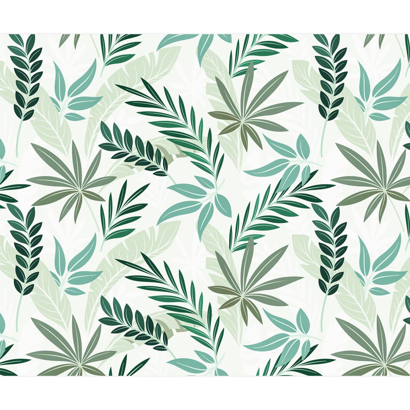 Bordure florale pelez et collez, L 120 po x l 144 po
