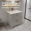 Meuble-lavabo autoportant 24 po en bois massif de qualité supérieure avec base et comptoir-104076256
