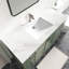 Ensemble de meuble-lavabo autoportant 48 po Anvay en vert forêt avec comptoir en quartz de Carrare-1147720378-1129718972