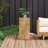 Wood-Look Square-Column Mgo End Table,  H27.75",Wood-Like Distressed Finish, Mix With Different Heights, Indoor Outdoor Use-2012152801-2012152803