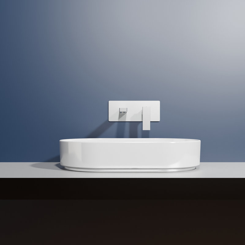 Mood 23.6'' L Bathroom Sink, Glossy White