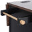 54.9" Kitchen Island With Drop Leaf, Power Outlet, Kitchen Storage Cart With 4 Door Shelves, Cross Barn Doors & Visual Glass Door, Rolling Kitchen Island On 4 Wheels For Kitchen, Dining Room-2143594125