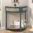 Unique Half Moon Design End Table With Sliding Rattan Door,Elegant Semi-Circle Entryway Console Table With 2 Rattan Storage Cabinet And Bottom Shelf For Living Room, Bedroom, Study, Hallway