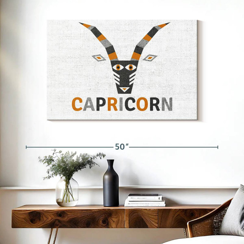 Adella Geometric Capricorn, 26" H x 39" W